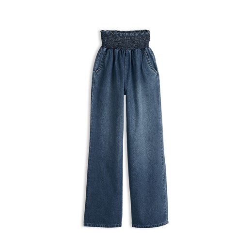 GATE Dżinsy z szerokimi nogawkami i elastyczną lamówką 34 ze sklepu gateshop w kategorii Jeansy damskie - zdjęcie 186662278