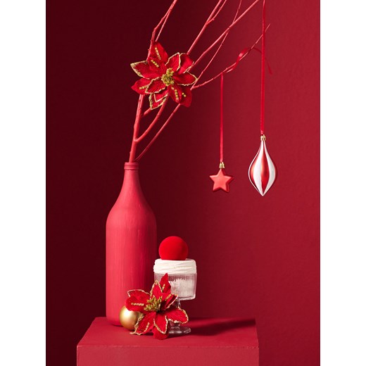 Sinsay - Dekoracja świąteczna 2 pack - czerwony Sinsay One Size Sinsay