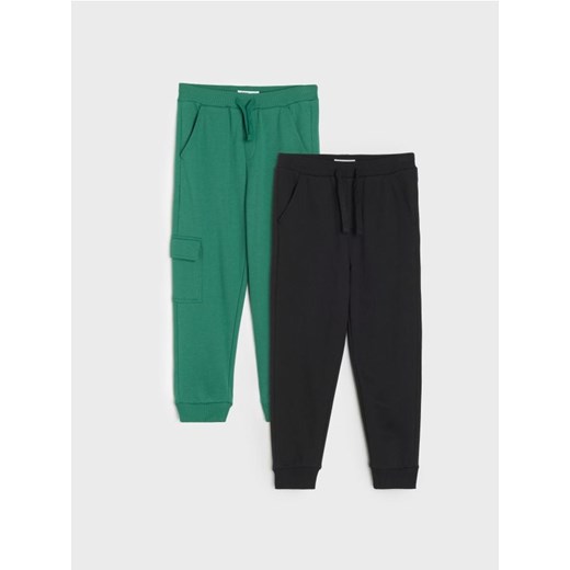 Sinsay - Dresowe spodnie 2 pack - zielony - id: 497AY-77X - marki Sinsay - 186665645 Sinsay - Dresowe spodnie 2 pack - zielony ze sklepu Sinsay w kategorii Spodnie dziewczęce - zdjęcie 186665645