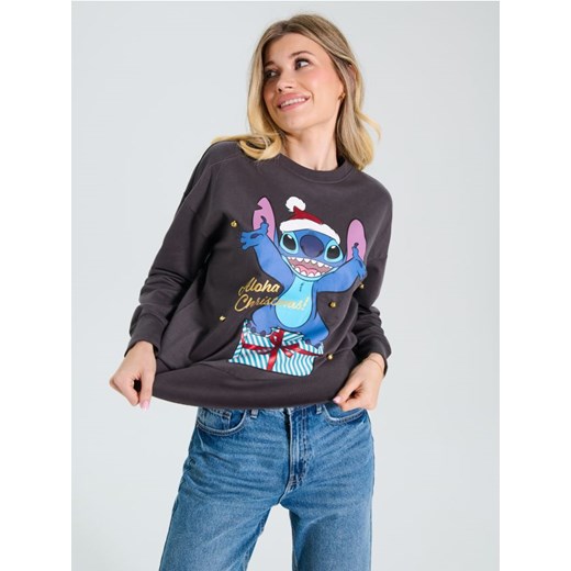 Sinsay - Bluza Stitch - szary ze sklepu Sinsay w kategorii Bluzy damskie - zdjęcie 186665749