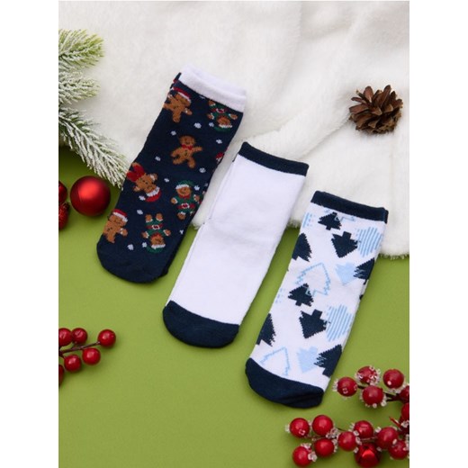 Sinsay - Skarpetki 3 pack - wielobarwny ze sklepu Sinsay w kategorii Skarpetki dziecięce - zdjęcie 186665787