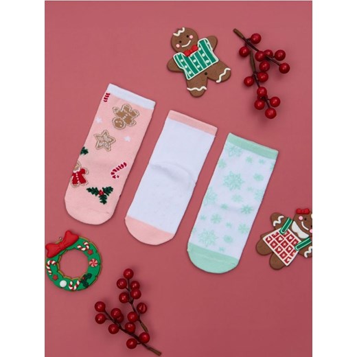 Sinsay - Skarpetki 3 pack - wielobarwny Sinsay 19/22 Sinsay