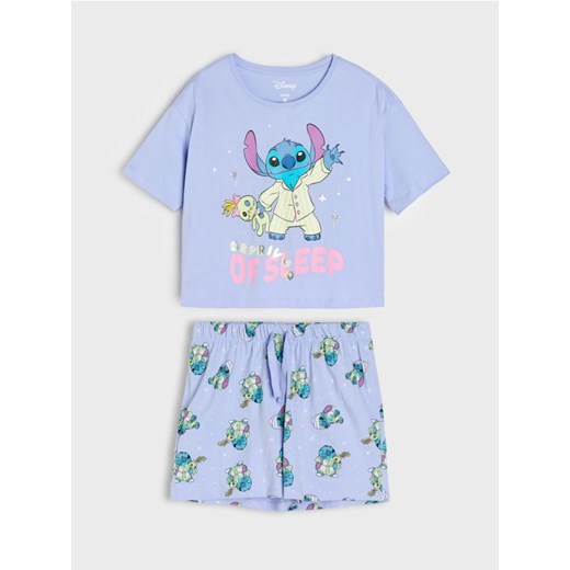 Sinsay - Piżama dwuczęściowa Stitch - błękitny ze sklepu Sinsay w kategorii Piżamy damskie - zdjęcie 186665857