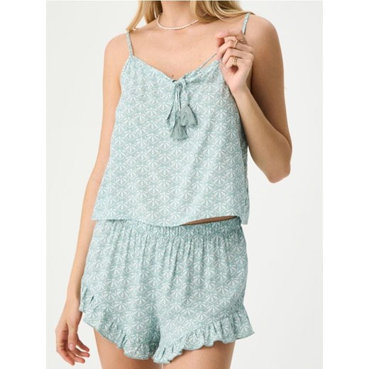 Sinsay - Piżama dwuczęściowa ze wzorem - niebieski ze sklepu Sinsay w kategorii Piżamy damskie - zdjęcie 186665878