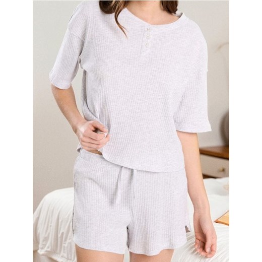 Sinsay - Piżama dwuczęściowa - szary ze sklepu Sinsay w kategorii Piżamy damskie - zdjęcie 186665879
