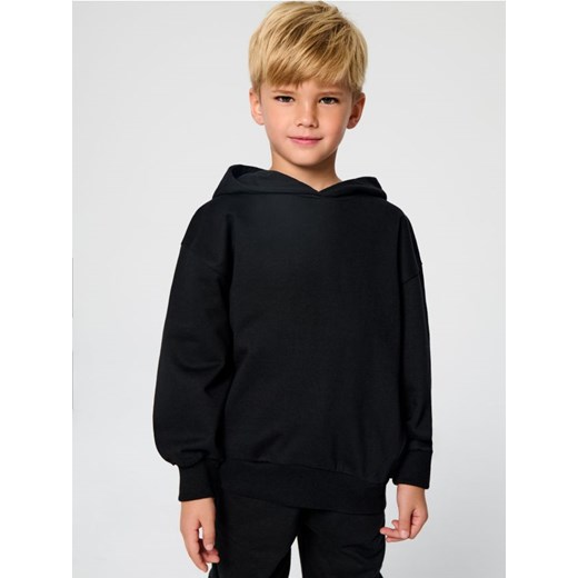 Sinsay - Bluza hoodie basic - czarny - id: 869GE-99X - marki Sinsay - 186665887 Sinsay - Bluza hoodie basic - czarny ze sklepu Sinsay w kategorii Bluzy chłopięce - zdjęcie 186665887