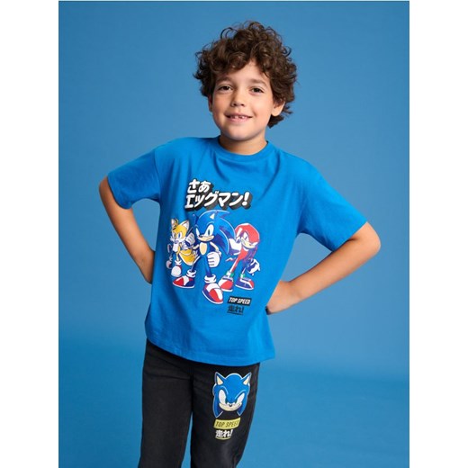 Sinsay - Koszulka Sonic the Hedgehog - niebieski ze sklepu Sinsay w kategorii T-shirty chłopięce - zdjęcie 186665979
