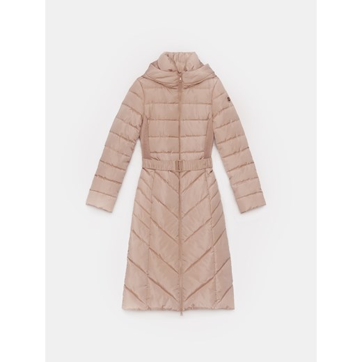 Mohito - Pikowany płaszcz - beżowy ze sklepu Mohito w kategorii Płaszcze damskie - zdjęcie 186665998