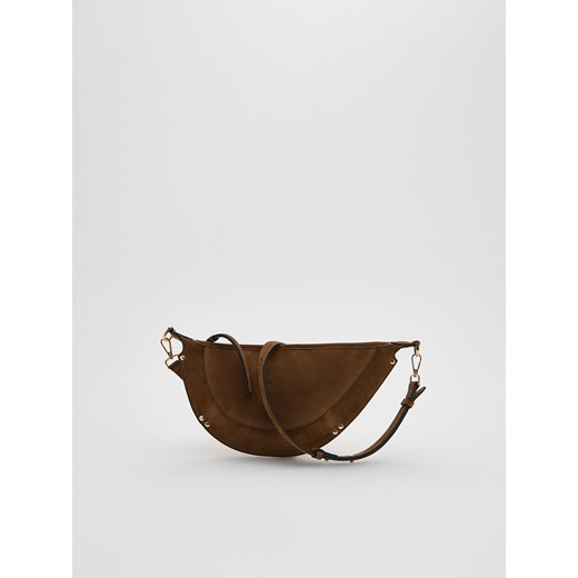 Reserved - Torebka z imitacji zamszu - brązowy ze sklepu Reserved w kategorii Listonoszki - zdjęcie 186666275