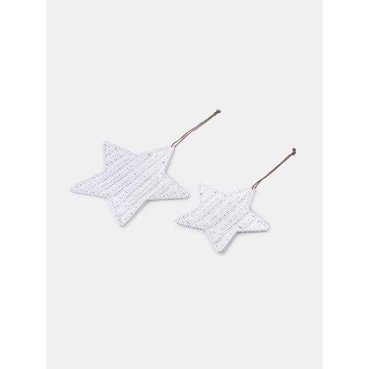 Sinsay - Dekoracja świąteczna 2 pack - biały Sinsay One Size Sinsay