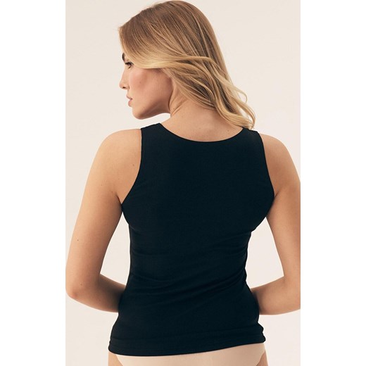 Esotiq prążkowany podkoszulek damski Comfort 39584-99X, Kolor czarny, Rozmiar L, Esotiq ze sklepu Primodo w kategorii Podkoszulki i halki - zdjęcie 186668726