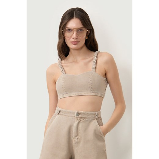 TOP DAMSKI RIO BEIGE DENIM ze sklepu Jemiol w kategorii Bluzki damskie - zdjęcie 186670048