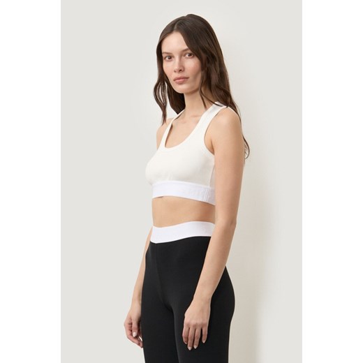 TOP DAMSKI RIB WHITE - id: 8130 - marki Jemiol - 186670066 TOP DAMSKI RIB WHITE ze sklepu Jemiol w kategorii Bluzki damskie - zdjęcie 186670066