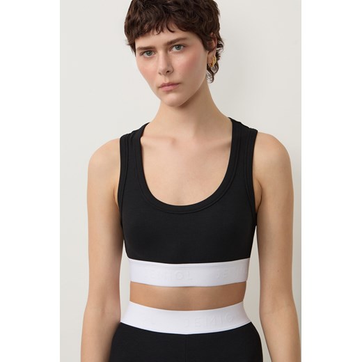 TOP DAMSKI RIB BLACK - id: 8129 - marki Jemiol - 186670069 TOP DAMSKI RIB BLACK ze sklepu Jemiol w kategorii Bluzki damskie - zdjęcie 186670069