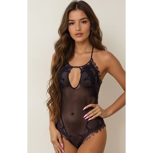 Czarne zmysłowe body damskie Daiana, Kolor czarny, Rozmiar S/M, LivCo Corsetti Fashion ze sklepu Intymna w kategorii Body damskie - zdjęcie 186671366