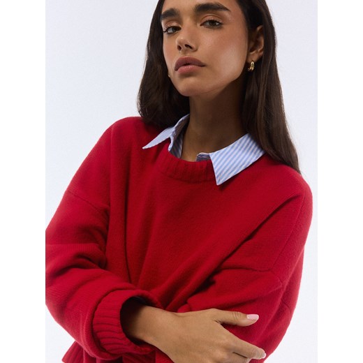 Mohito - Bawełniana koszula - błękitny ze sklepu Mohito w kategorii Koszule damskie - zdjęcie 186672186