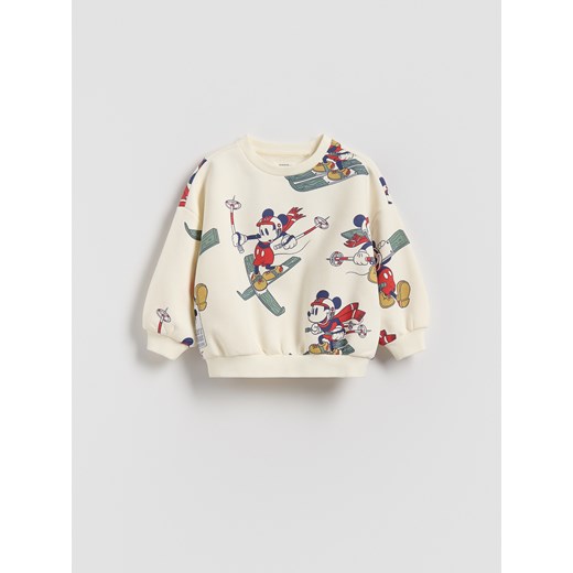 Reserved - Bluza Mickey Mouse - złamana biel ze sklepu Reserved w kategorii Bluzy chłopięce - zdjęcie 186672738