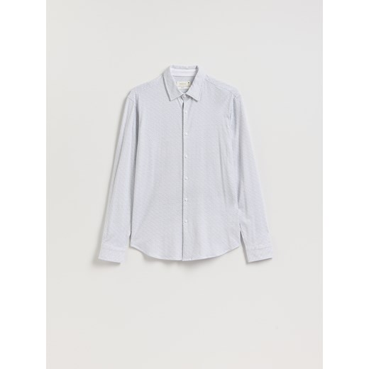 Reserved - Bawełniana koszula slim fit - biały ze sklepu Reserved w kategorii Koszule męskie - zdjęcie 186673069
