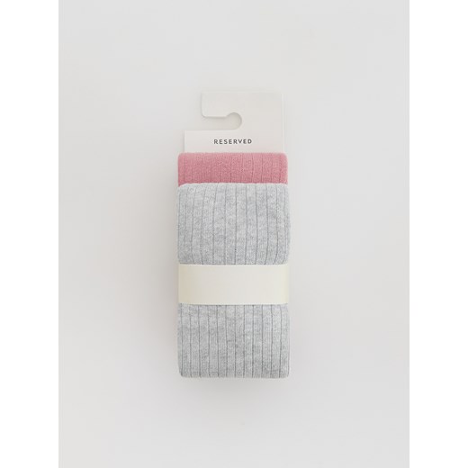 Reserved - Rajstopy 2 pack - jasnofioletowy ze sklepu Reserved w kategorii Rajstopy dziecięce - zdjęcie 186673349
