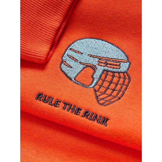 Reserved - Bawełniana bluza z kapturem - czerwony Reserved 158 (12 lat) Reserved