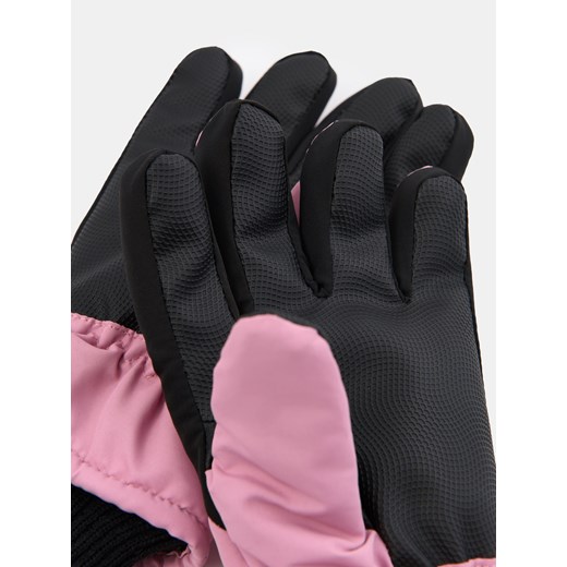 Sinsay - Wodoodporne rękawiczki z polarową wyściółką - różowy Sinsay S Sinsay