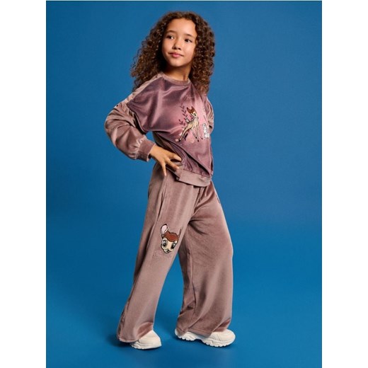 Sinsay - Bluza crewneck z nadrukiem Bambi - brązowy ze sklepu Sinsay w kategorii Bluzy dziewczęce - zdjęcie 186674166