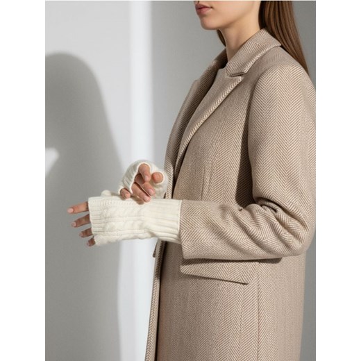 Sinsay - Rękawiczki mitenki - kremowy ze sklepu Sinsay w kategorii Rękawiczki damskie - zdjęcie 186674176