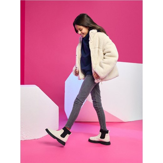 Sinsay - Legginsy z efektem sprania - szary - id: 314GG-09X - marki Sinsay - 186674199 Sinsay - Legginsy z efektem sprania - szary ze sklepu Sinsay w kategorii Spodnie dziewczęce - zdjęcie 186674199