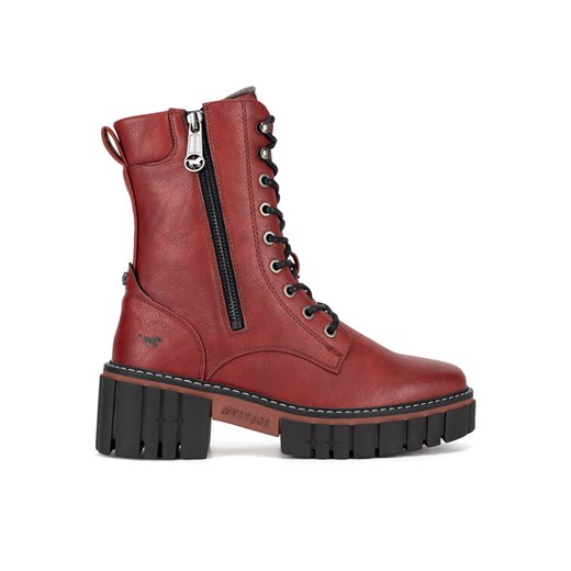 Trzewiki Mustang 1447-504 Czerwony Mustang 40 eobuwie.pl