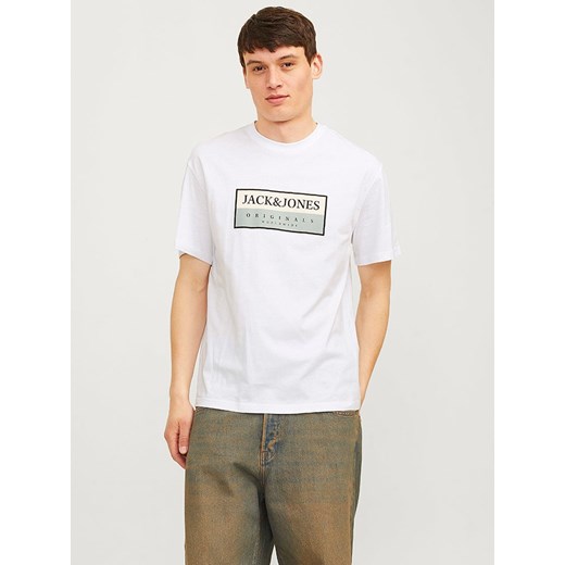 Jack &amp; Jones Koszulka w kolorze białym ze sklepu Limango Polska w kategorii T-shirty męskie - zdjęcie 186675105