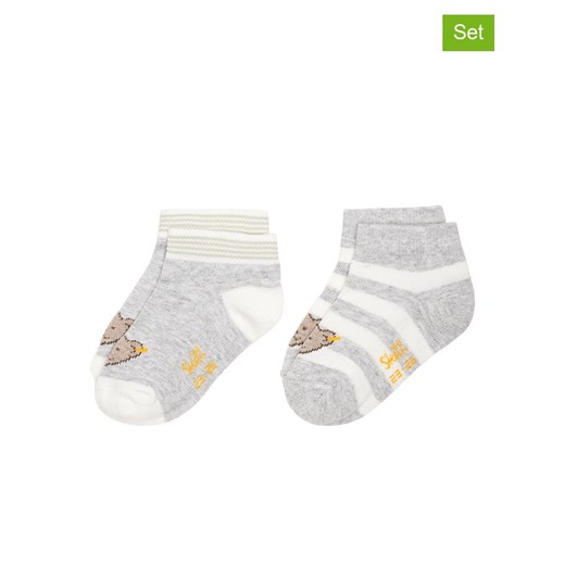Steiff Skarpety (2 pary) w kolorze szarym ze sklepu Limango Polska w kategorii Skarpetki dziecięce - zdjęcie 186675168