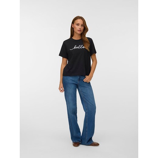 Vero Moda Koszulka w kolorze czarnym ze sklepu Limango Polska w kategorii Bluzki damskie - zdjęcie 186675316