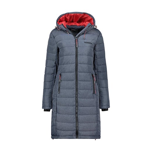 Geographical Norway Płaszcz pikowany &quot;Aroma&quot; w kolorze granatowym ze sklepu Limango Polska w kategorii Kurtki damskie - zdjęcie 186675426