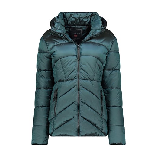 Geographical Norway Kurtka zimowa &quot;Blanche&quot; w kolorze ciemnozielonym ze sklepu Limango Polska w kategorii Kurtki damskie - zdjęcie 186675468