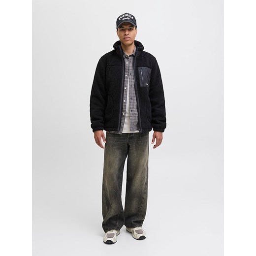 Jack &amp; Jones Kurtka pluszowa w kolorze czarnym ze sklepu Limango Polska w kategorii Kurtki męskie - zdjęcie 186675556