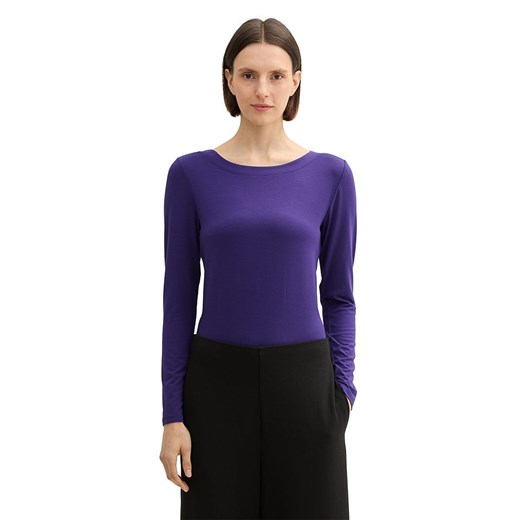 Tom Tailor Koszulka w kolorze fioletowym ze sklepu Limango Polska w kategorii Bluzki damskie - zdjęcie 186676045