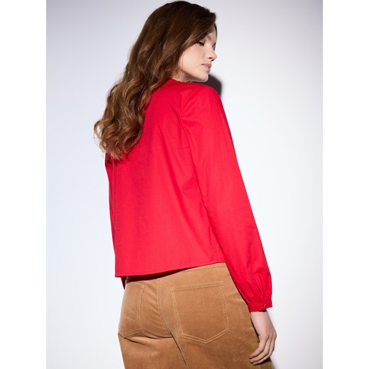 Mohito - Bluzka z wiązaniami z przodu - czerwony Mohito 38 Mohito