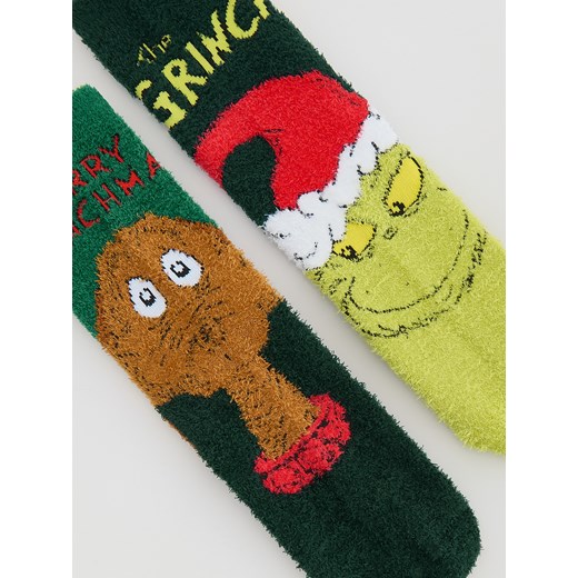 Reserved - Skarpetki Grinch 2 pack - ciemnozielony Reserved 37/39 Reserved