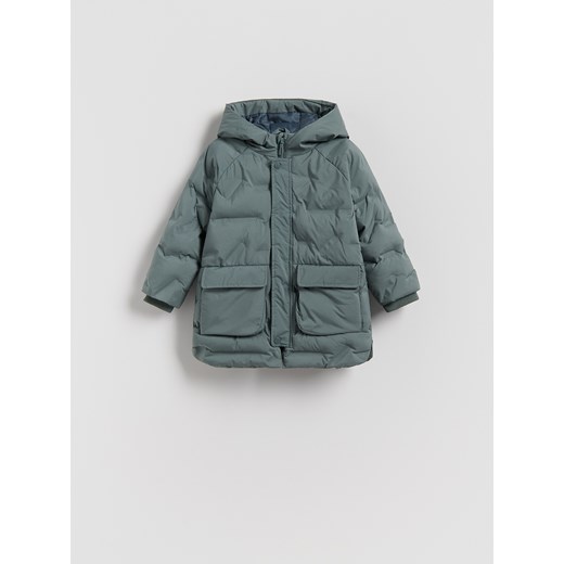 Reserved - Kurtka parka z kieszeniami - oliwkowy ze sklepu Reserved w kategorii Kurtki chłopięce - zdjęcie 186677989