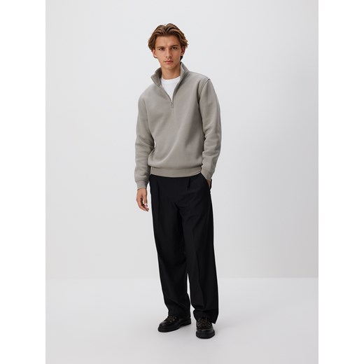 Reserved - Bluza ze stójką - jasnozielony Reserved XL Reserved