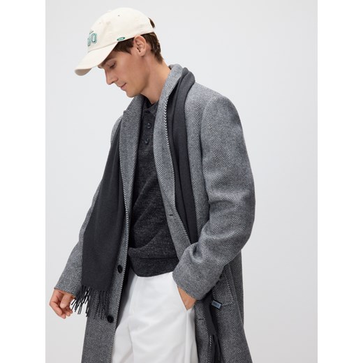 Reserved - Płaszcz z dodatkiem wełny - szary ze sklepu Reserved w kategorii Płaszcze męskie - zdjęcie 186678409