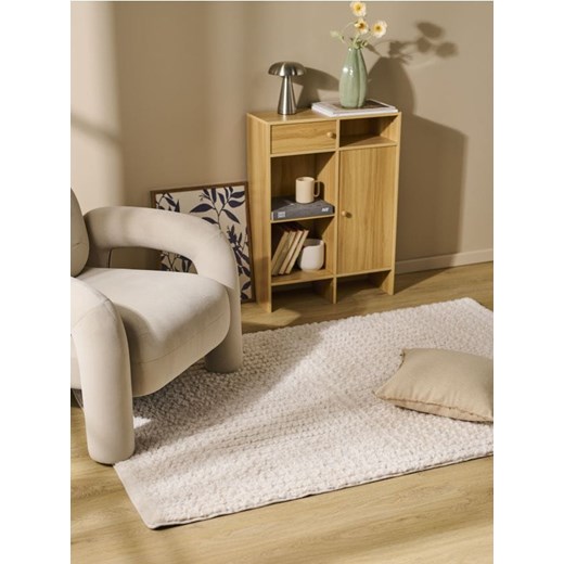 Sinsay - Futrzany dywan - kremowy ze sklepu Sinsay w kategorii Dywany - zdjęcie 186679479