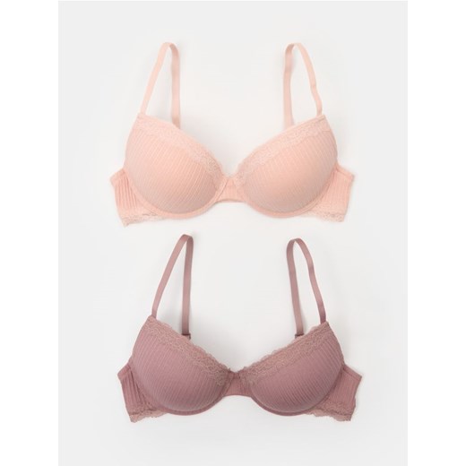 Sinsay - Biustonosz push-up 2 pack - wielobarwny - id: 196FX-MLC - marki Sinsay - 186679489 Sinsay - Biustonosz push-up 2 pack - wielobarwny ze sklepu Sinsay w kategorii Biustonosze - zdjęcie 186679489
