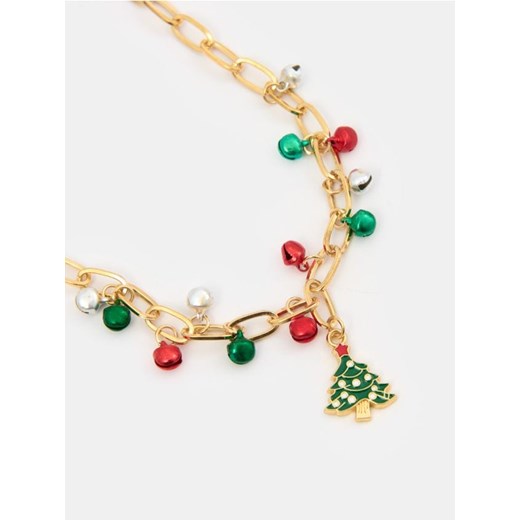 Sinsay - Naszyjnik z motywem świątecznym - złoty ze sklepu Sinsay w kategorii Naszyjniki - zdjęcie 186679559