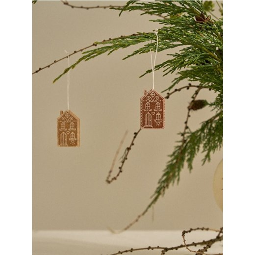 Sinsay - Dekoracje świąteczne 12 pack - brązowy Sinsay One Size Sinsay