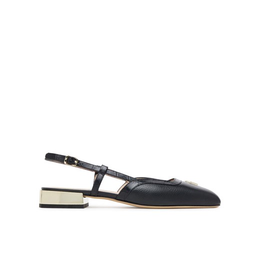 Baleriny Aigner Fashion Saskia 18A 1251090 Czarny ze sklepu eobuwie.pl w kategorii Sandały damskie - zdjęcie 186679917