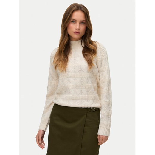 Vero Moda Golf Virgo 10331875 Beżowy Regular Fit ze sklepu MODIVO w kategorii Swetry damskie - zdjęcie 186680079