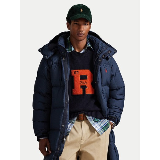 Polo Ralph Lauren Płaszcz zimowy 710P01338001 Granatowy Regular Fit ze sklepu MODIVO w kategorii Płaszcze męskie - zdjęcie 186680106