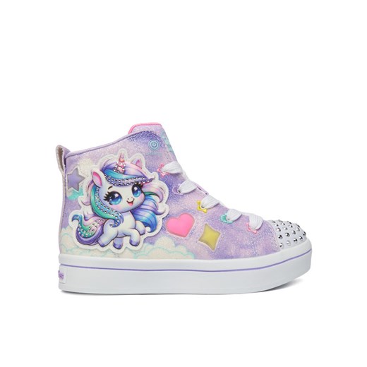 Skechers Sneakersy Twi-Lites 2.0 314378L LVMT Fioletowy ze sklepu MODIVO w kategorii Trampki dziecięce - zdjęcie 186680156