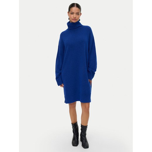 Vero Moda Sukienka dzianinowa Aquarius 10331900 Niebieski Regular Fit ze sklepu MODIVO w kategorii Sukienki - zdjęcie 186680157